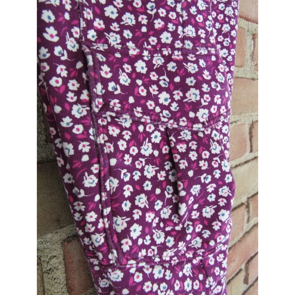 Tea Collection Girls Size 10 Pants Floral Purple Cargo Pockets Flowers 7F12221 - Picture 11 of 11